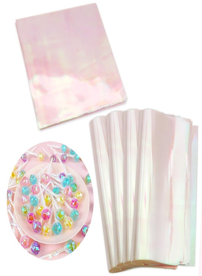 Cinvo 160 Sheets Rainbow Cellophane Sheets, 7.5x7.5 Inch Cellophane Wrap Paper, Cello Paper for Baking, Crafts, Party Favors, Candy Wrapping Plastic Sheets - Image 1
